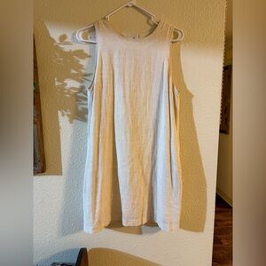 Anna Grace Cream Sleeveless Dress